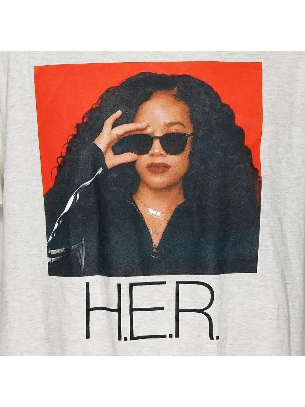H.E.R.‎ Band Tee Gray Graphic T-Shirt Men’s Size M